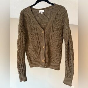 Evereve Cable Knit Cardigan